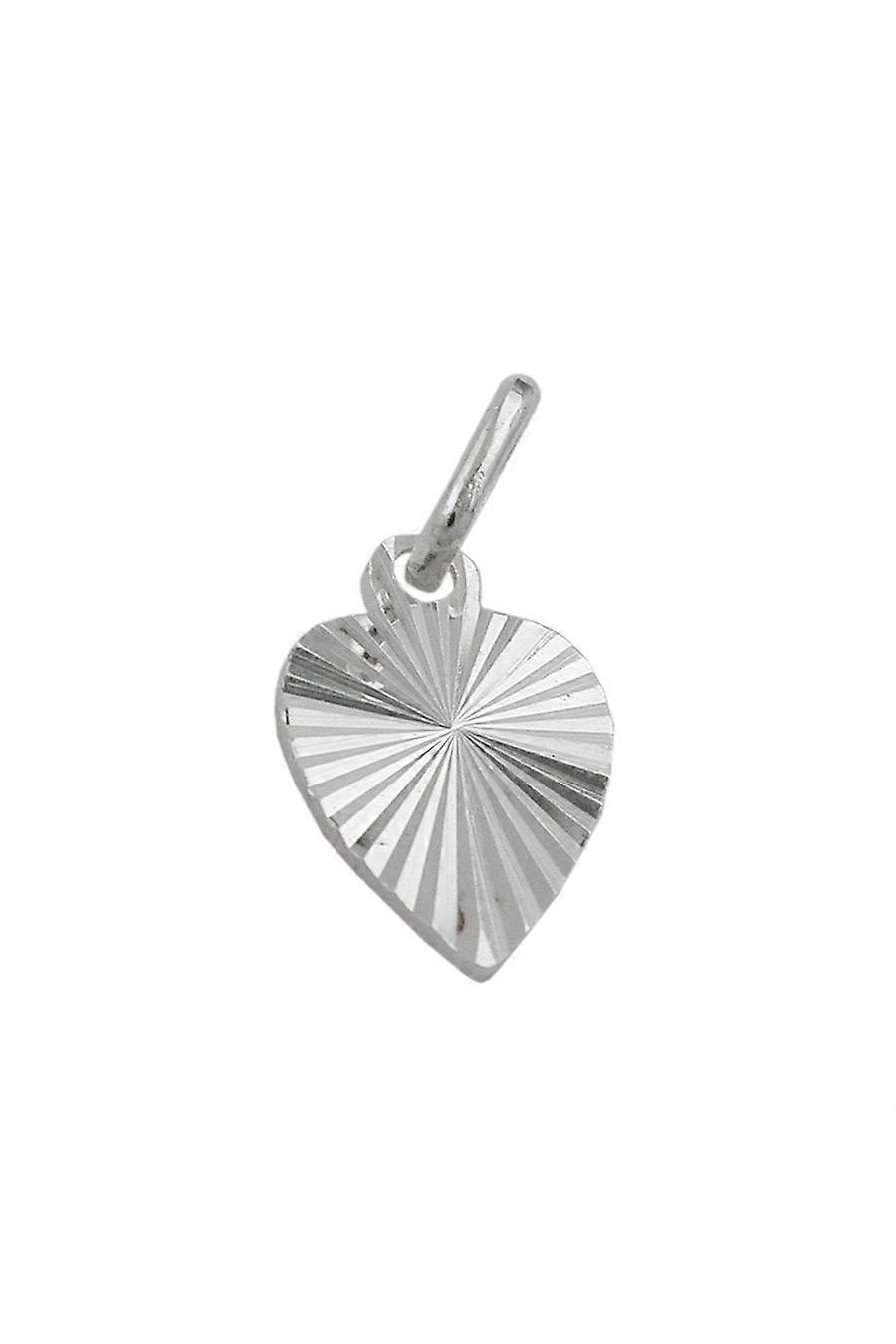 Pendant Heart Diamond Cut Silver 925 - Gl92388
