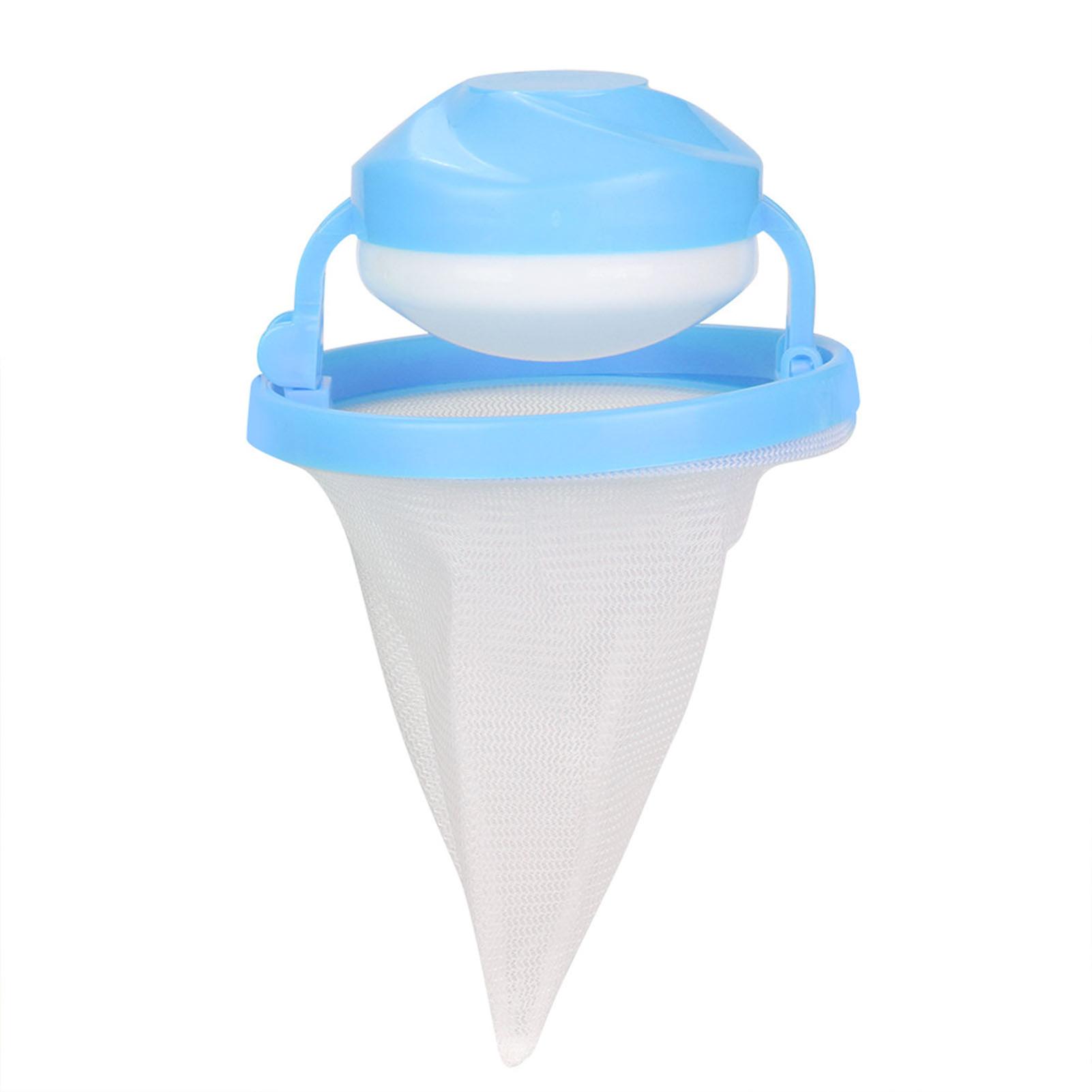 Floating Lint Mesh Bag Pet Hair Collector Washing Machine Mesh Bag for Washing Machine(Blue)