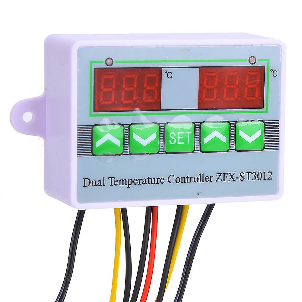 ST3012 Dual Channel Digital Temperature Controller DC12V 10A 76x55x31mm