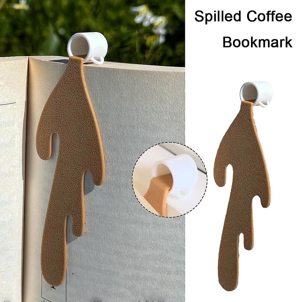 Funny Spilled Coffee Bookmarks for Readers