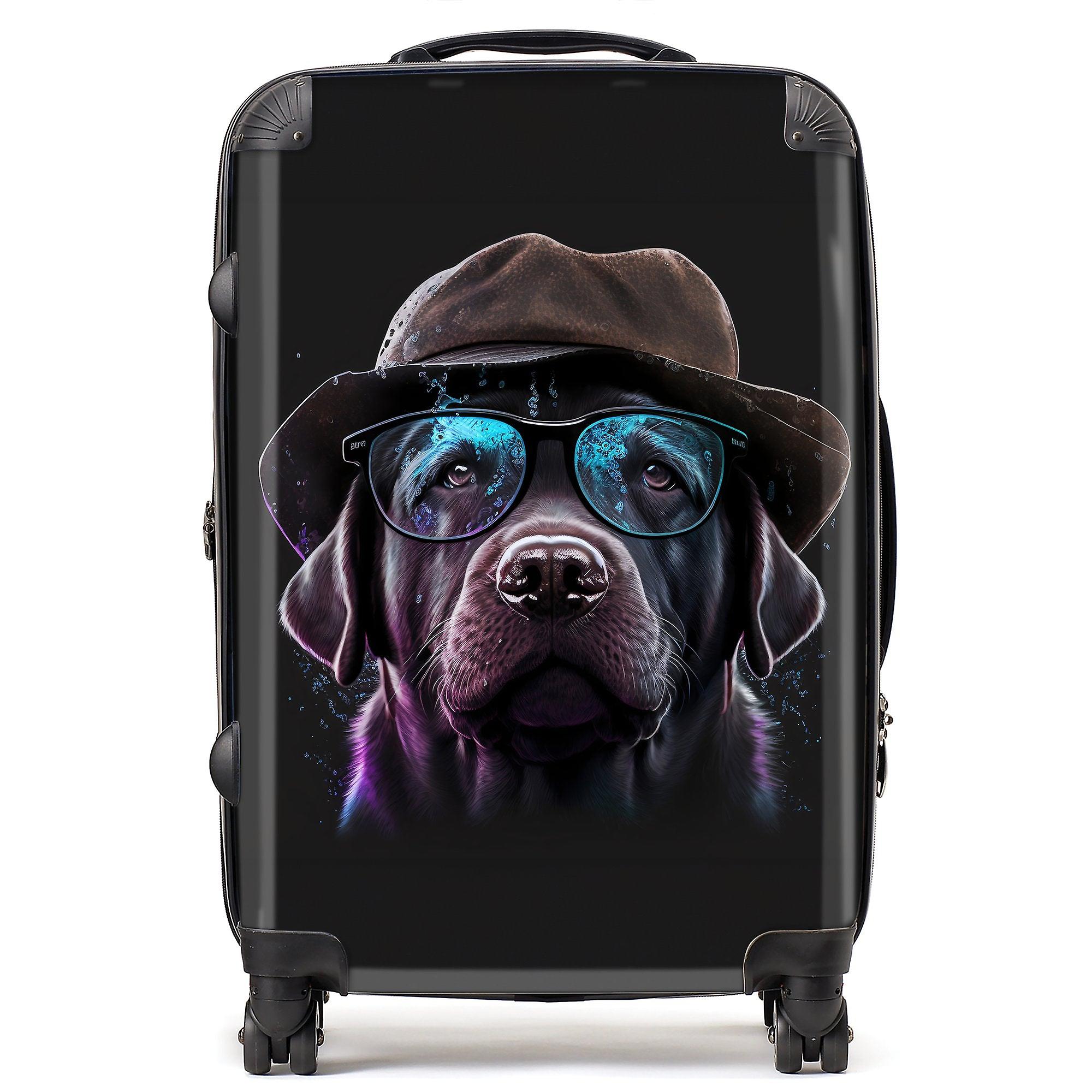 Labrador Retriever Dog Splashart Suitcase