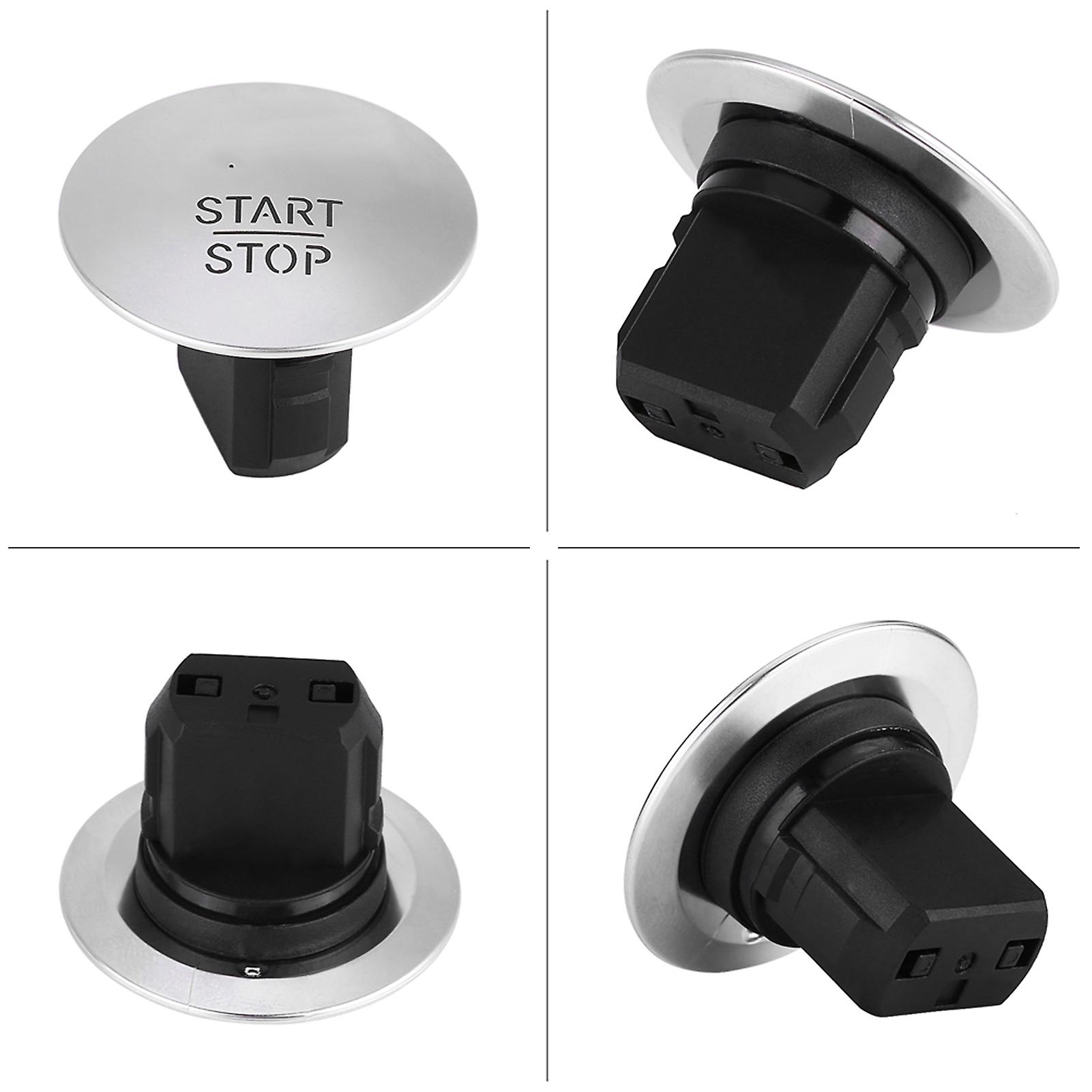 Keyless Go Push Button Engine Start Stop Switch 3.5cm Silver 2215450714