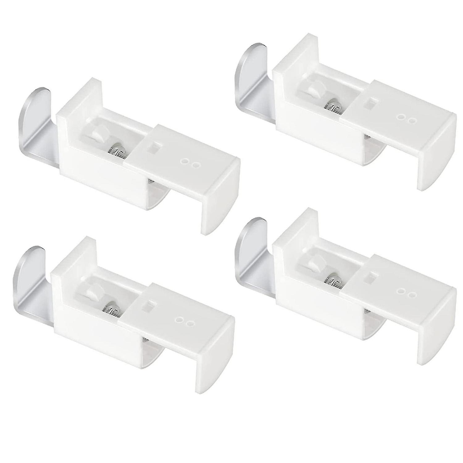 4pcs 20mm Adjustable Range Easy Install Bracket Roller Blind Clamp Support