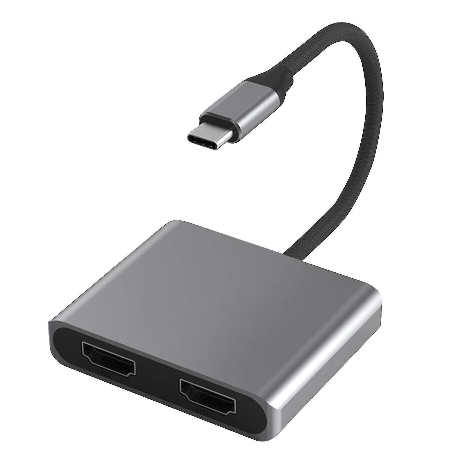 Usb C Hub To Dual Hdmi-compatible 4k 60hz Dual Screen Expansion Type C Dock