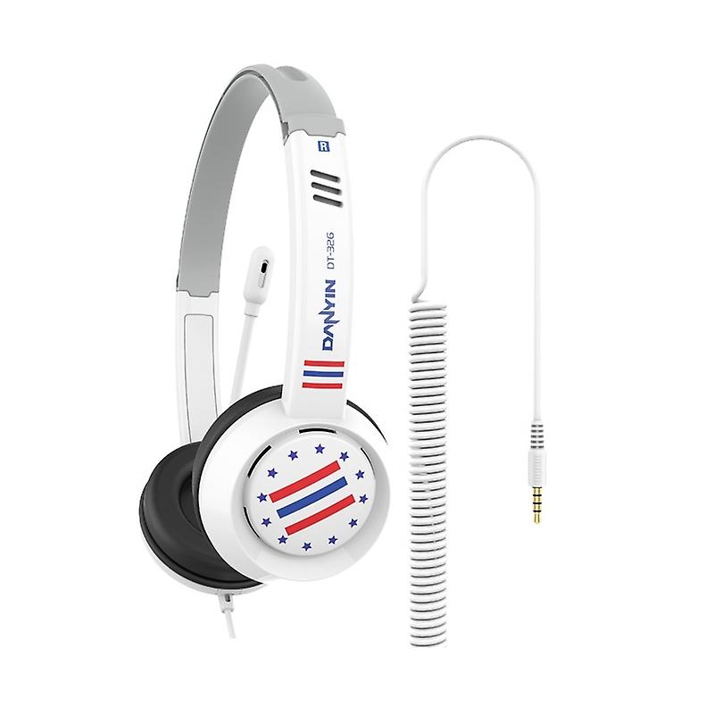 Children Learning Headset DT326 Star Flag White