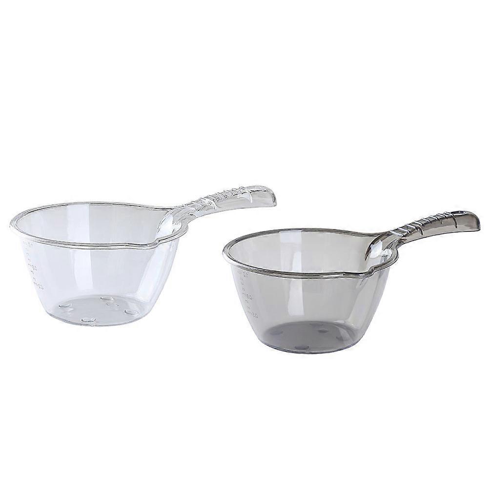 2Pcs Multipurpose Water Scoop Practical Kitchen Plastic Water Scoop for Home