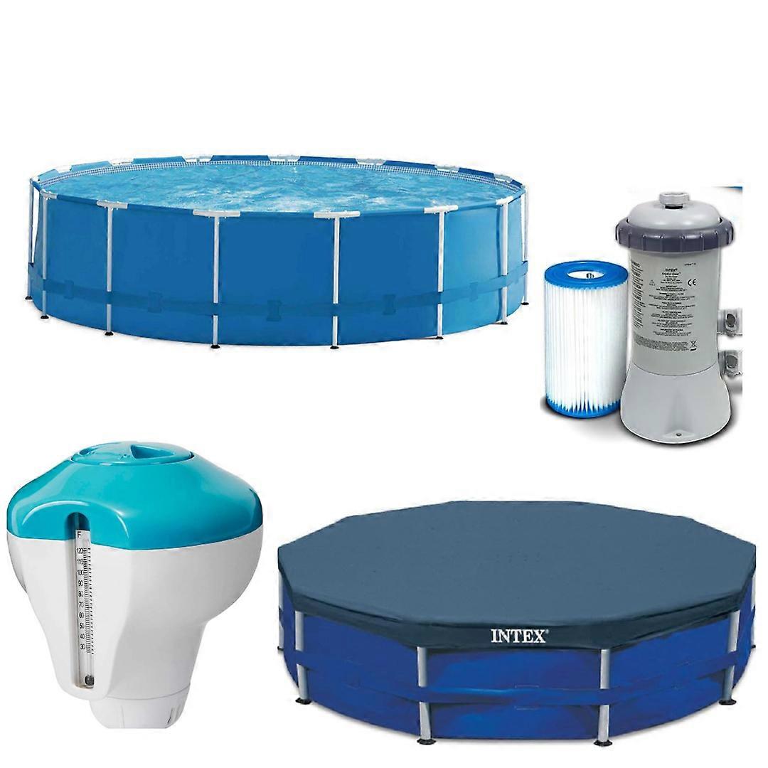 Metal Frame Swimming Frame Pool 5 In 1 Round Frame Pool With Pool Accessories