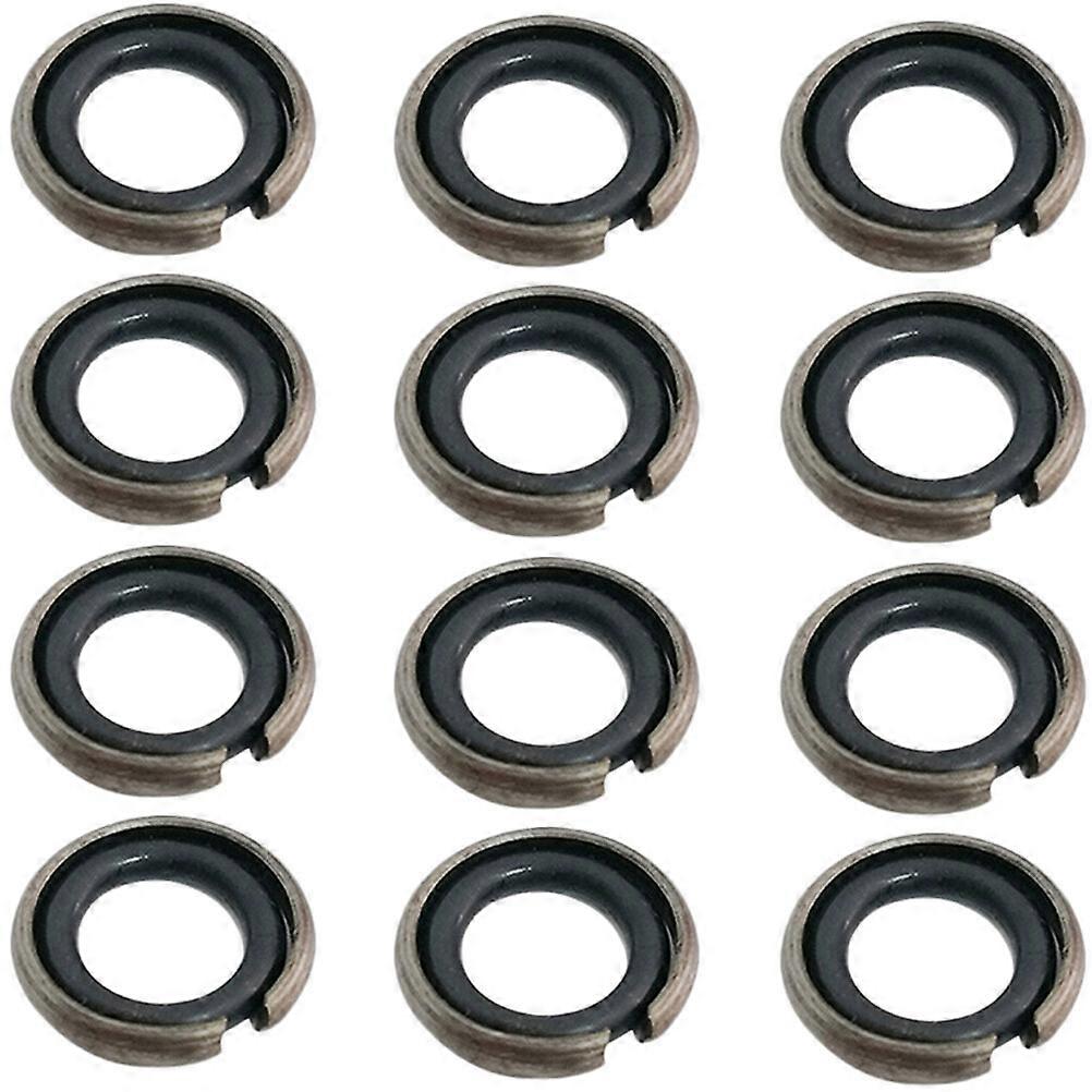 12 Sets Impact Wrenches Retaining Ring Drive Socket Retainer Ring Rubber O-rings