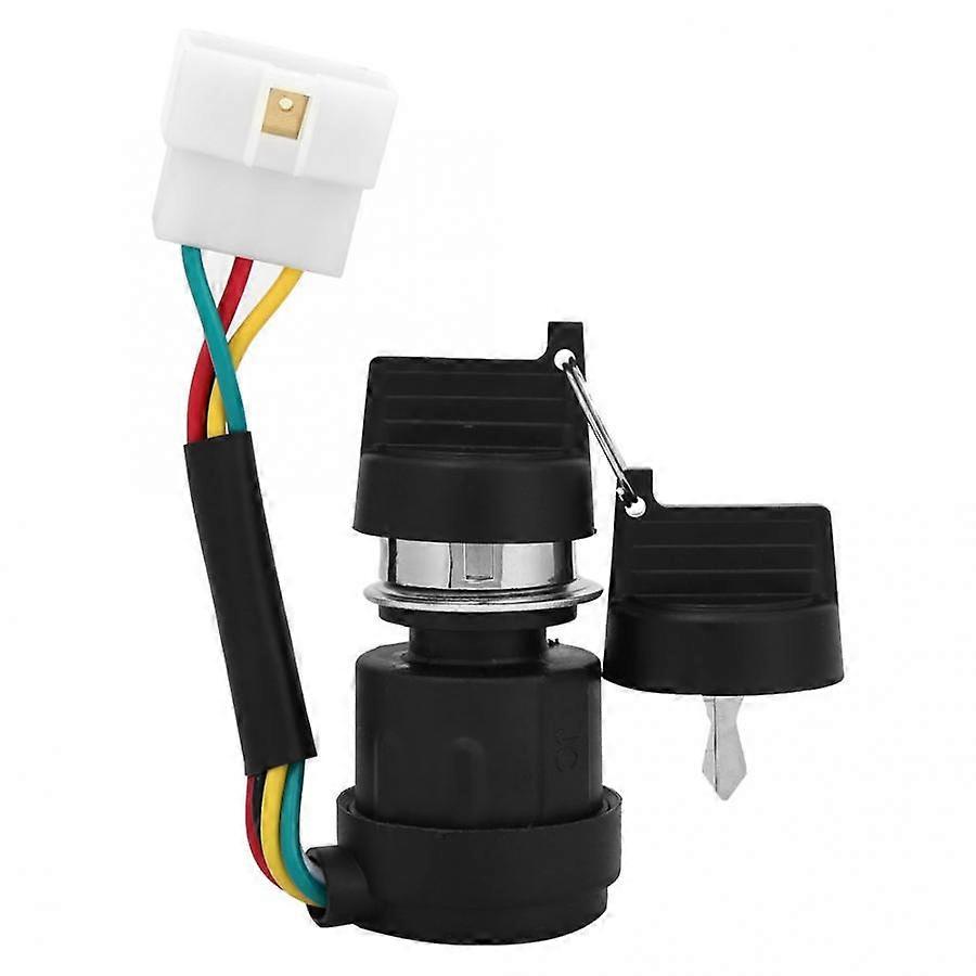 Gas Generator Ignition Key Switch 5 Wires Start Switch Lock Key For 178f/186f Cooled Diesel Engine Tiller Replacement Parts