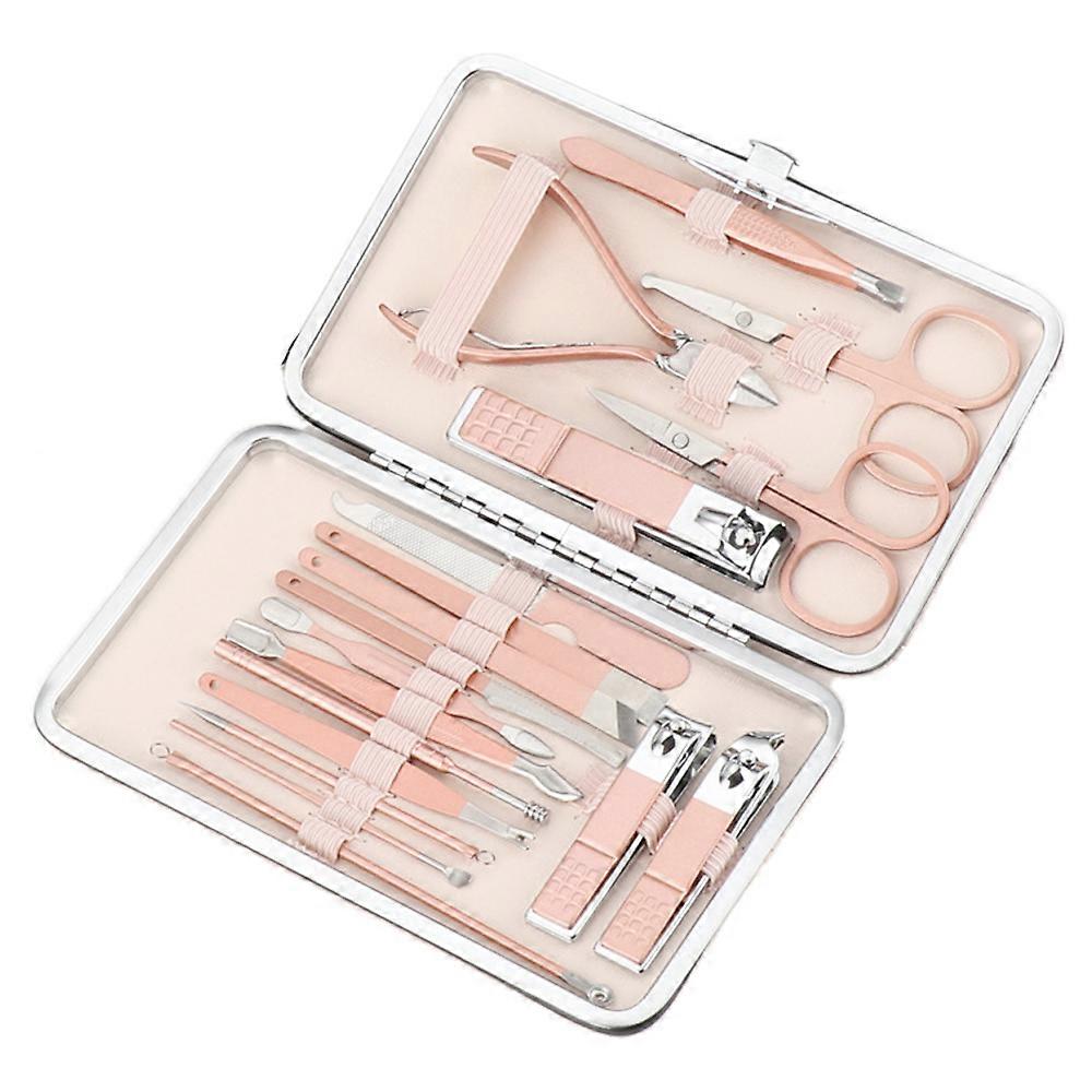 Maniküre Pediküre Set - Edelstahl Kit - Nagelknipser Zehennagelknipser Inklusive Nagelhautentferner