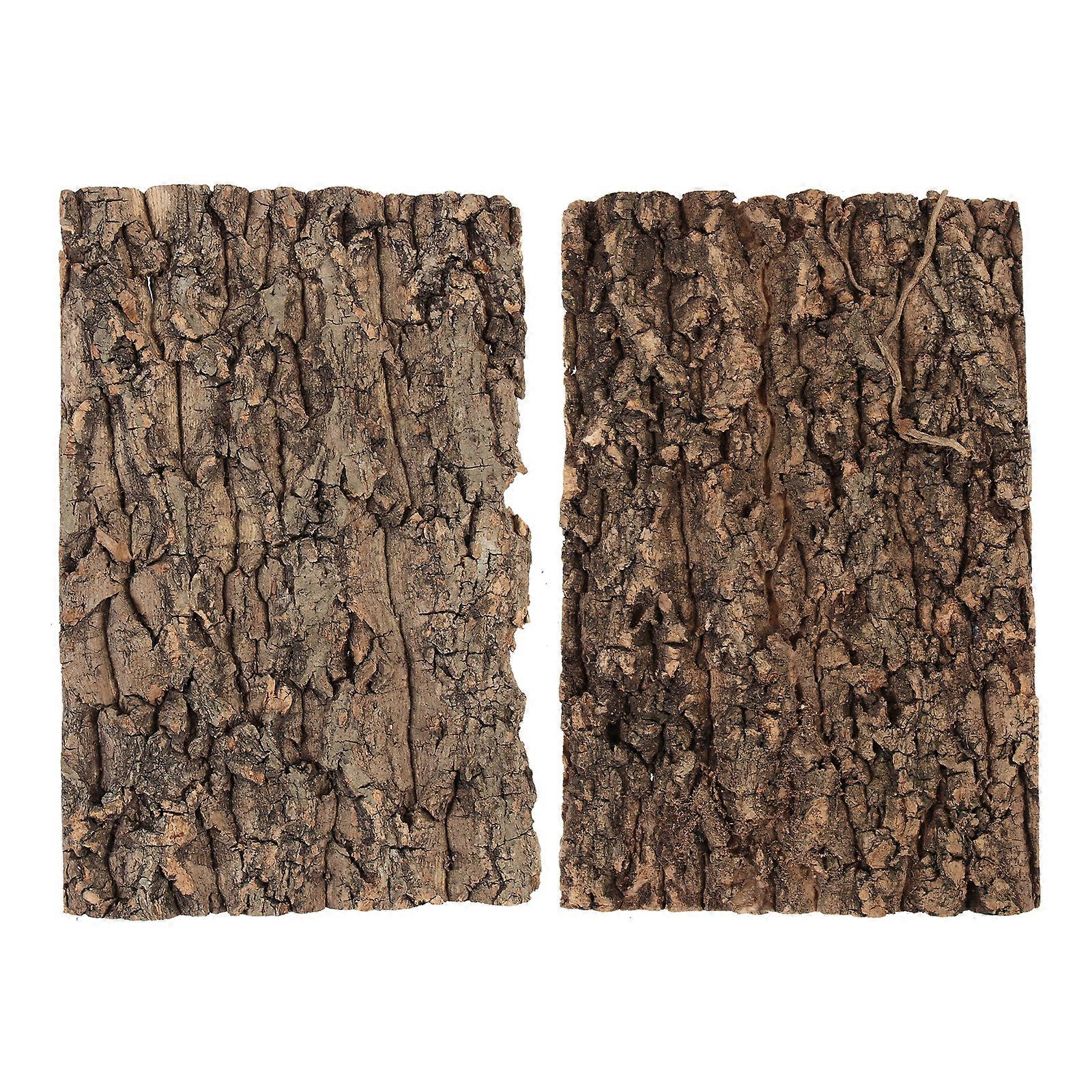 2Pcs Reptile Tree Bark Terrarium Tree Bark Reptile Platform Reptile Bark Platform Terrarium Decor