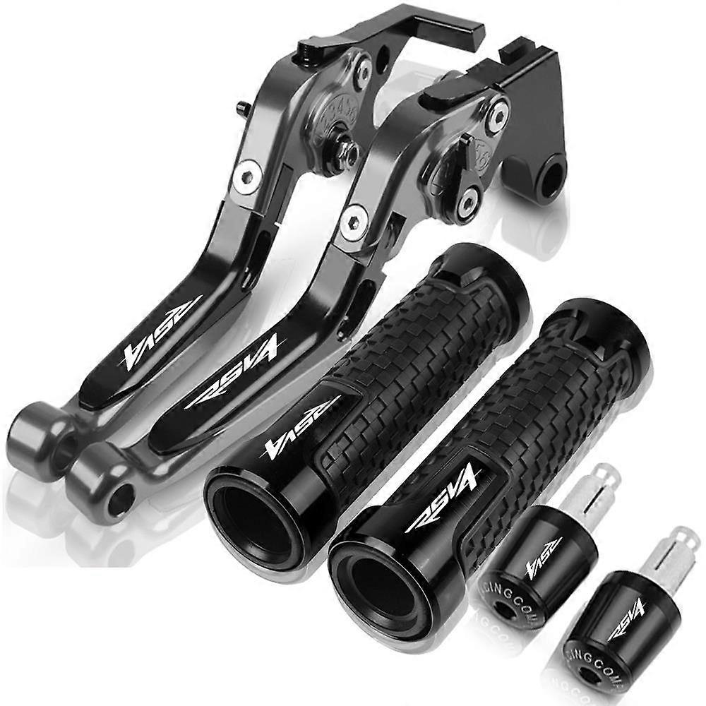 Motorcycles Cnc Aluminum Brake Clutch Levers Handlebar Handle Grips End 