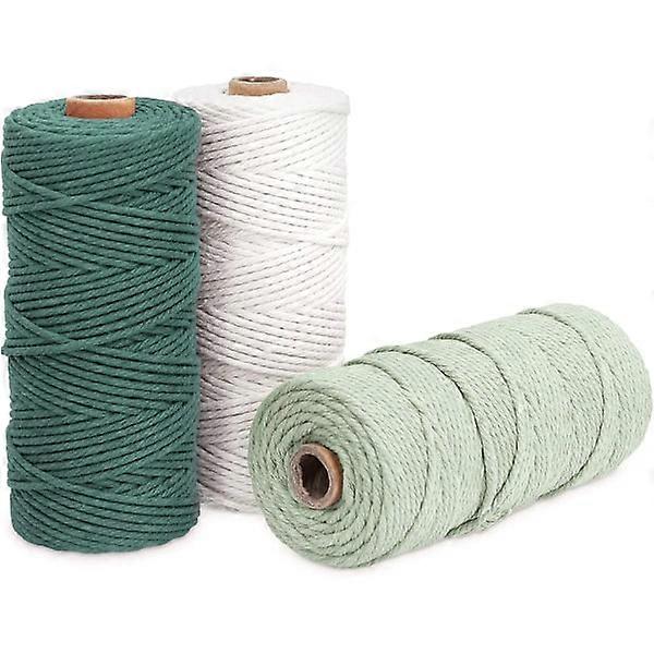 rows Macrame Yarn, Macrame Rep 3mm X 100m Natural Macrame Co