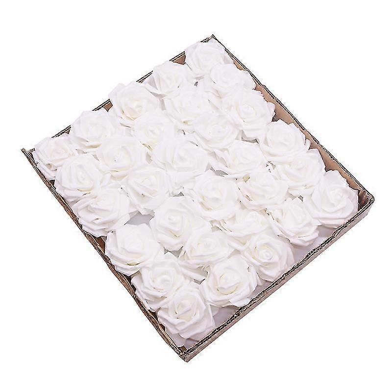 8cm Artificial Flowers Roses 25/30/20/10pcs Real Fake Roses With Stem For Wedding Diy Bouquets Home Artificial Flower Decoration