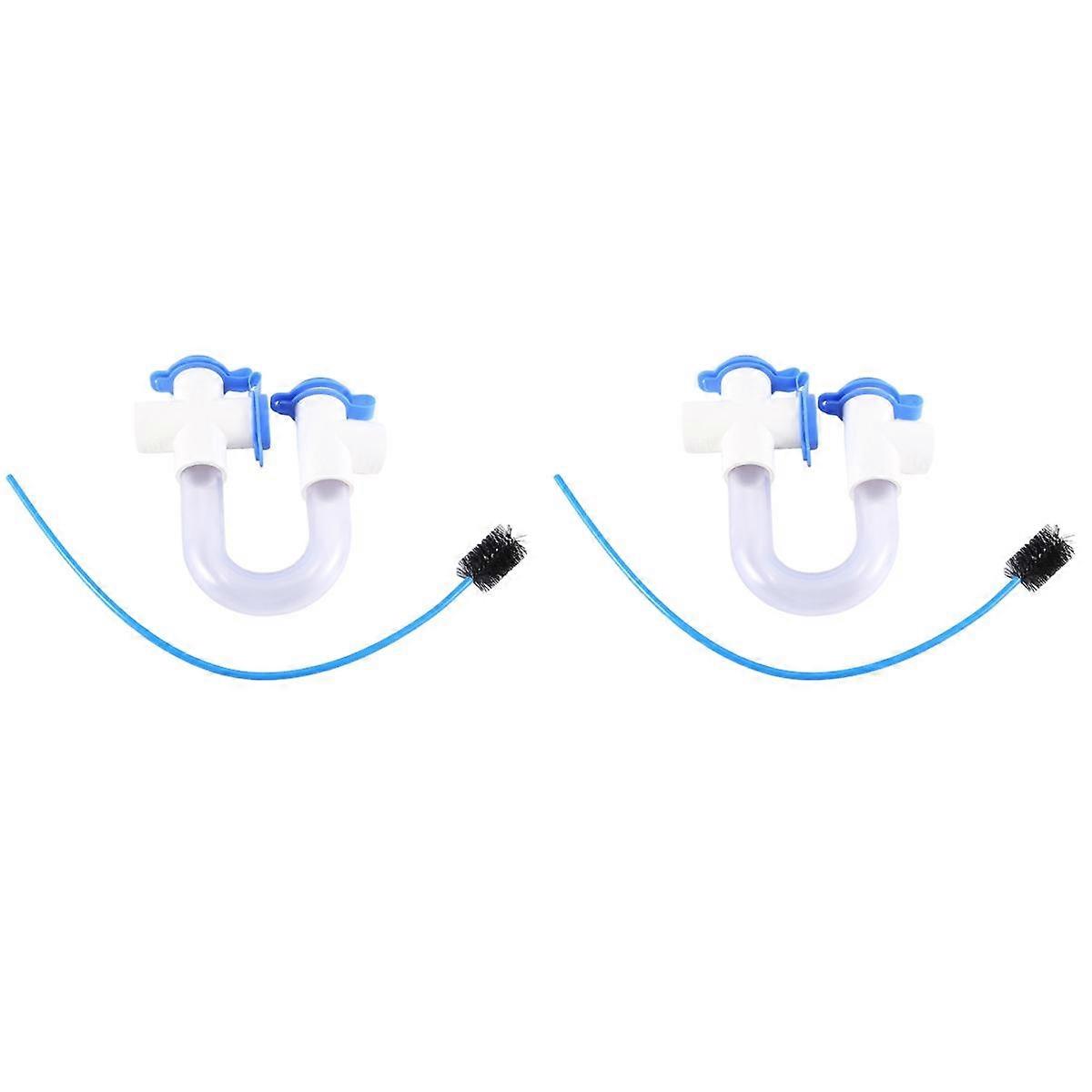 2set 3/4 Inch Standard Condensate Trap PVC U Trap for HVAC Systems, Air Conditioner, Effectively Dr