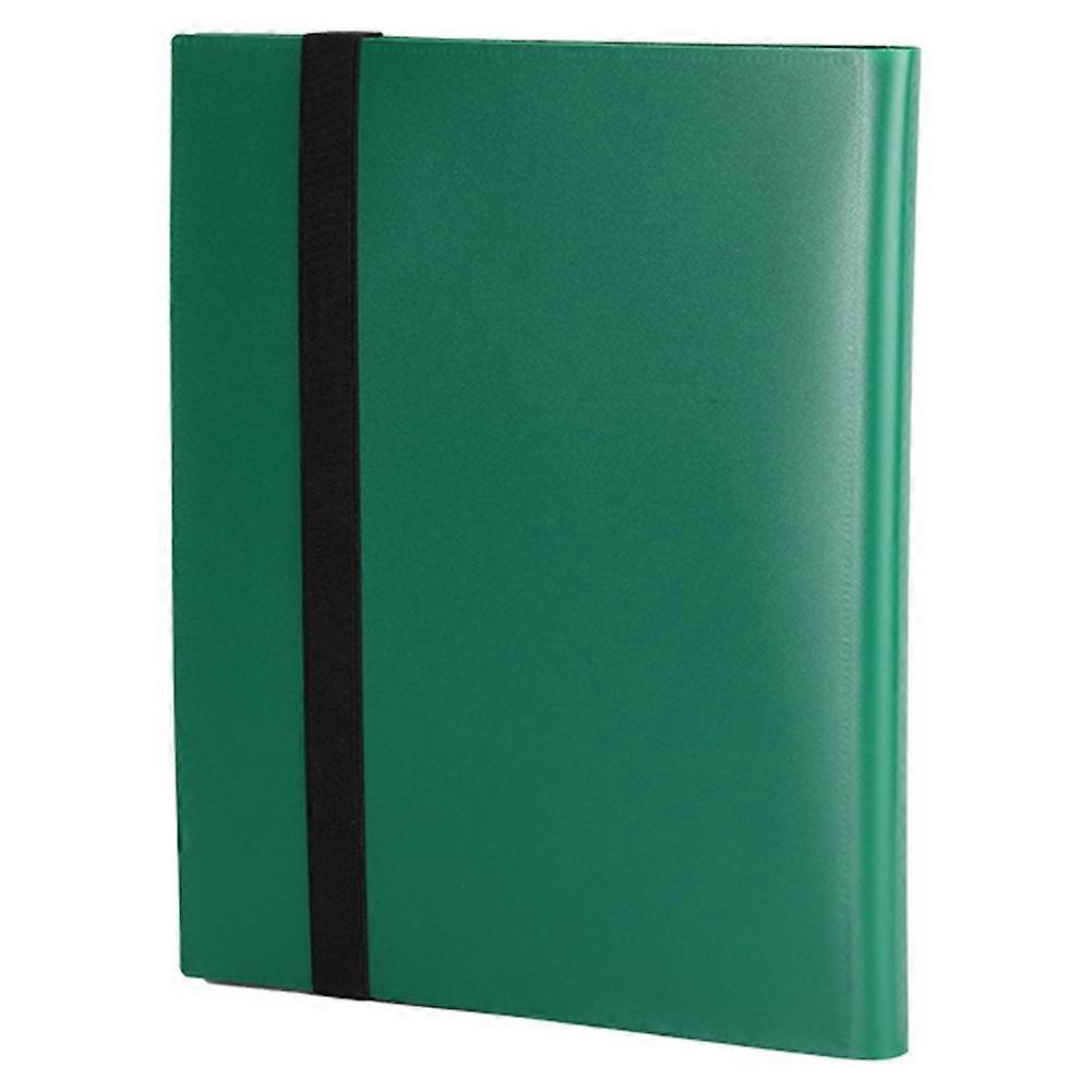 Large Capacity Card Collection Book, Waterproof & Dustproof, Board Game Card Collection Green