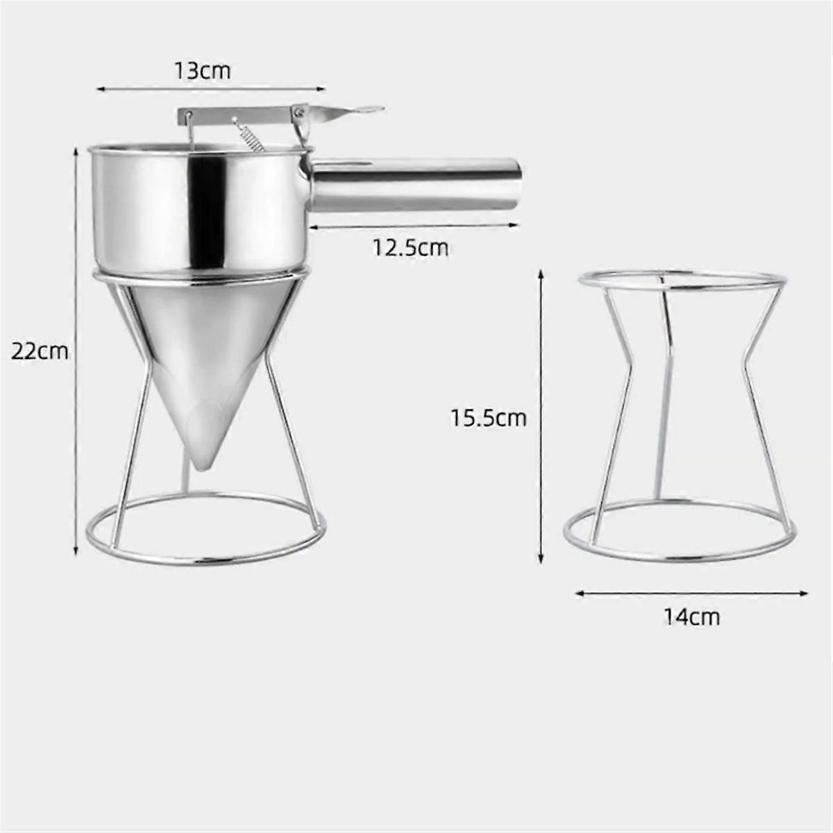 10 PCS Octopus Ball Liquid Funnel Set Cooking Funnel with Handle Spice Octopus Ball Tool with Rack