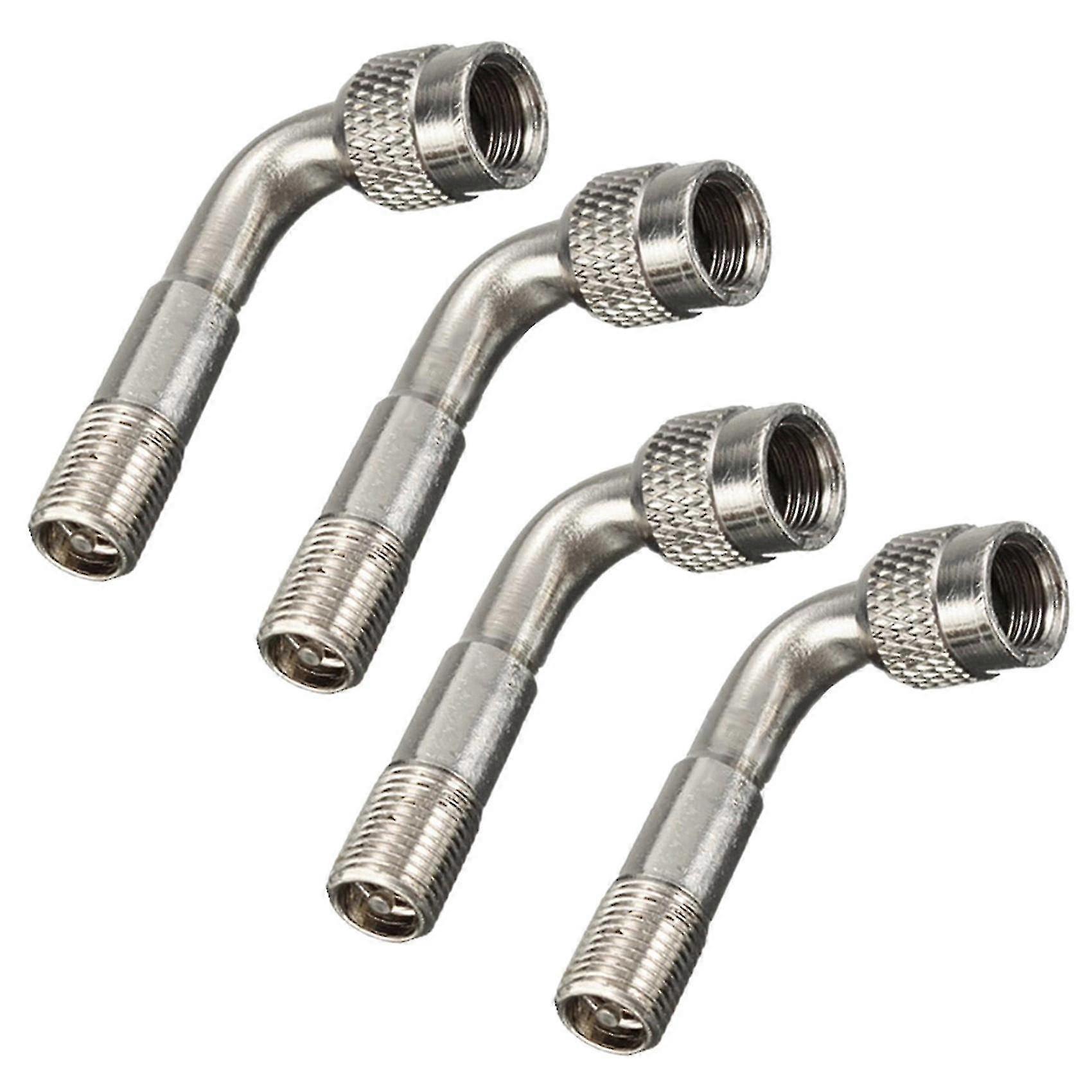 4x Reifen Ventil Verlängerung Adapter Motorrad Auto Reifen Stem Extender 90 Grad Anglec p