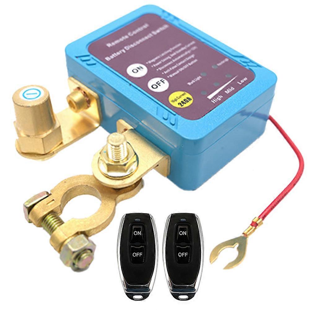 Remote Battery Disconnect Switch 12V 240A/200A Remote Control Switch Leakage Protection Power Cut-Off Switch Main Power Switch