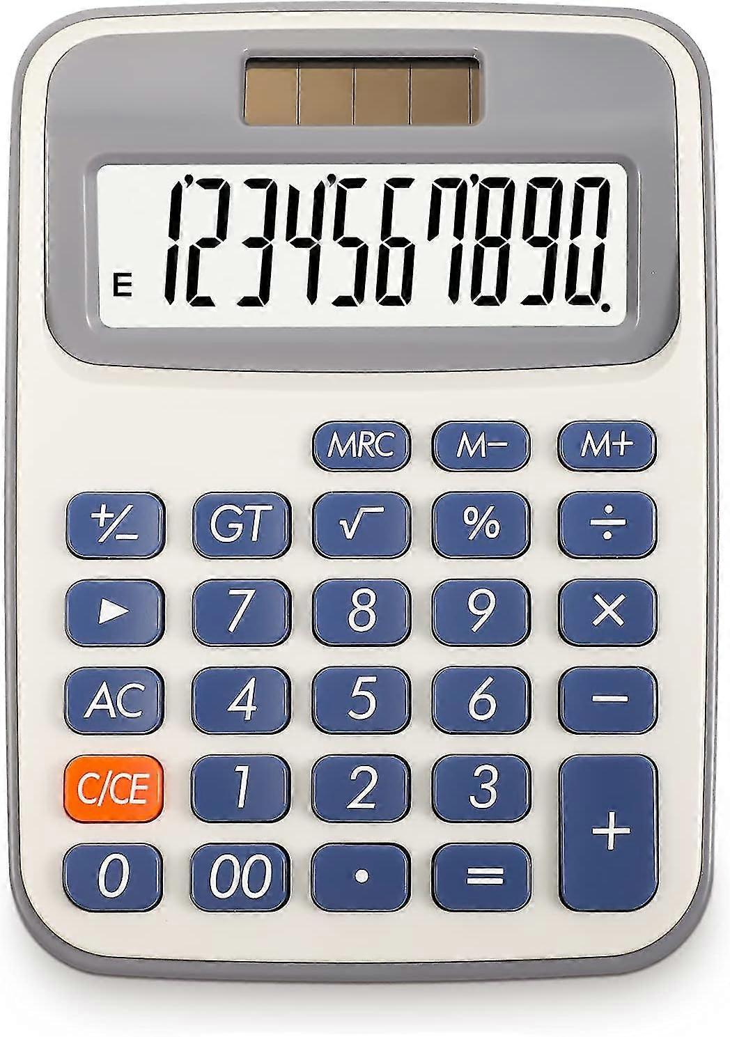 Basic Calculators Mini Small Pocket Calculators Large Display Calculator Dual Power Calculator With 10-digit Lcd Display Standard Function Desktop Cal