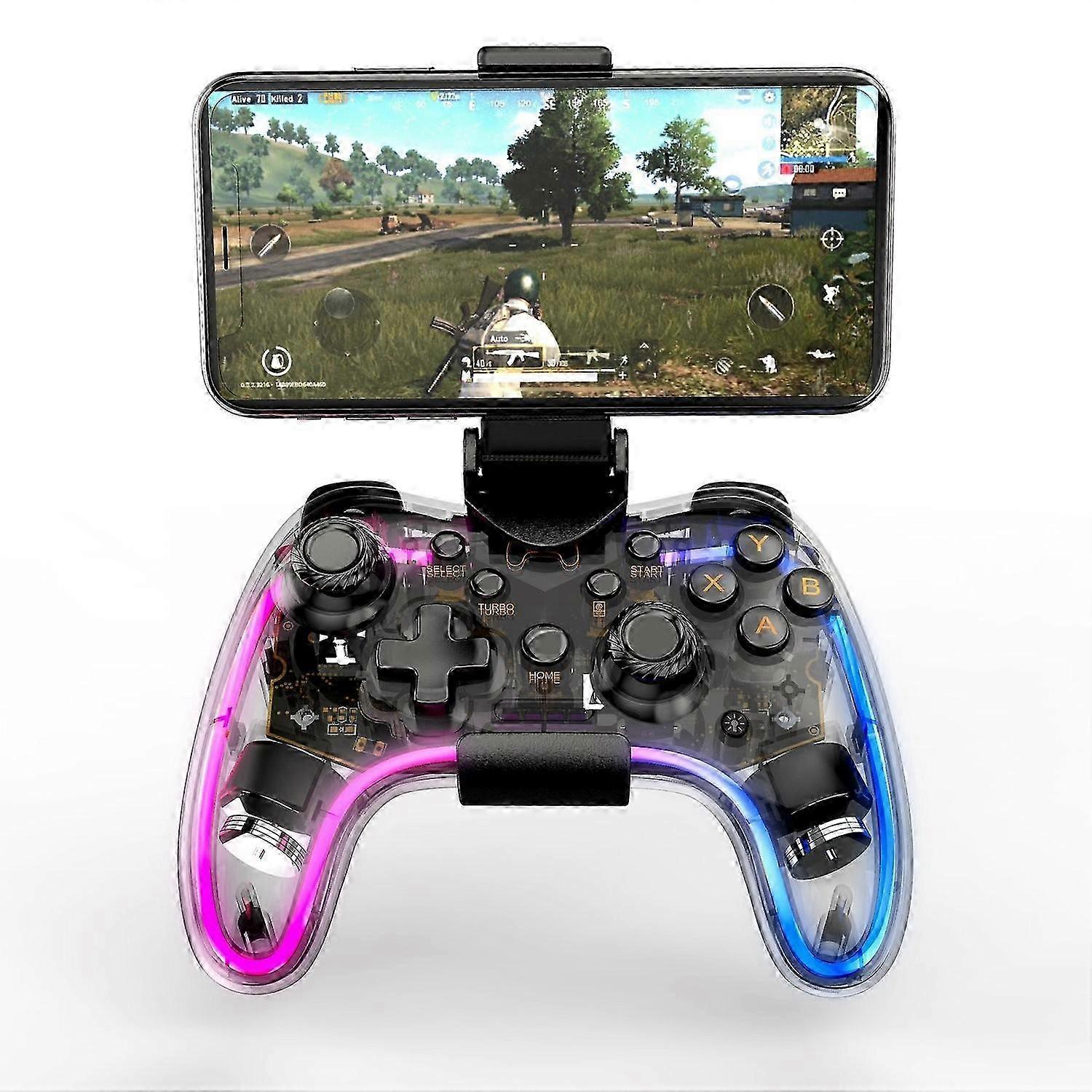 Wireless mobile game controller RGB luminous game controller supports PS4 Nintendo Switch game