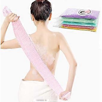 Long nylon strips rubbing bath towel, anti - itch bath and foam abundantly rubbing back strip, adult goes to bath rubbing dead skin,2024 Ping