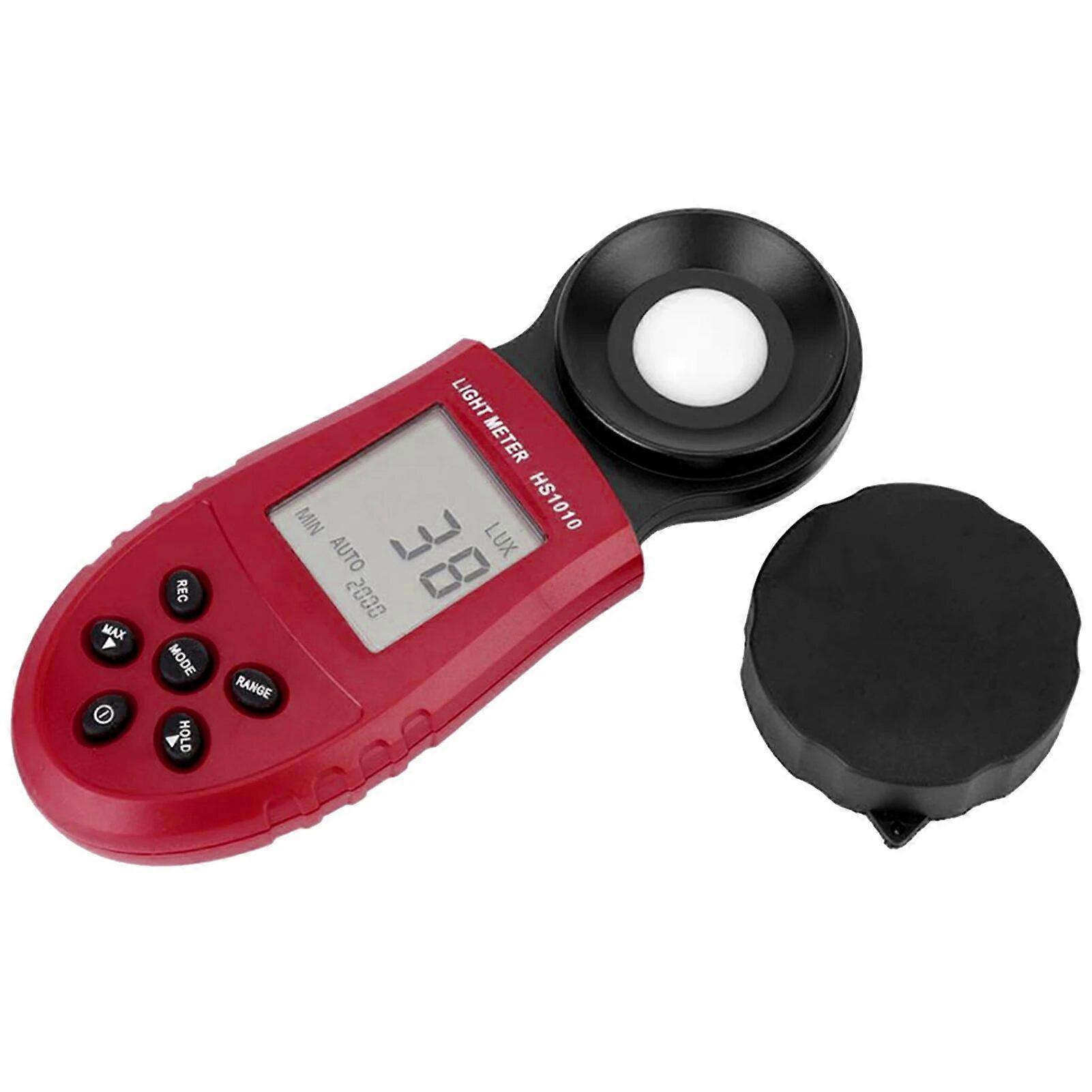 Digital Illuminance Light Meter Auto Range LCD Photometer 200,000 Lux Luxmeter Light Intensity Tester for Industrial Lab Plants