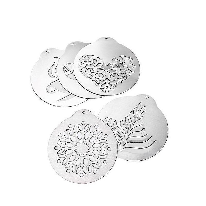 Yaju Coffee Stencil Kit5 Styles5pcs