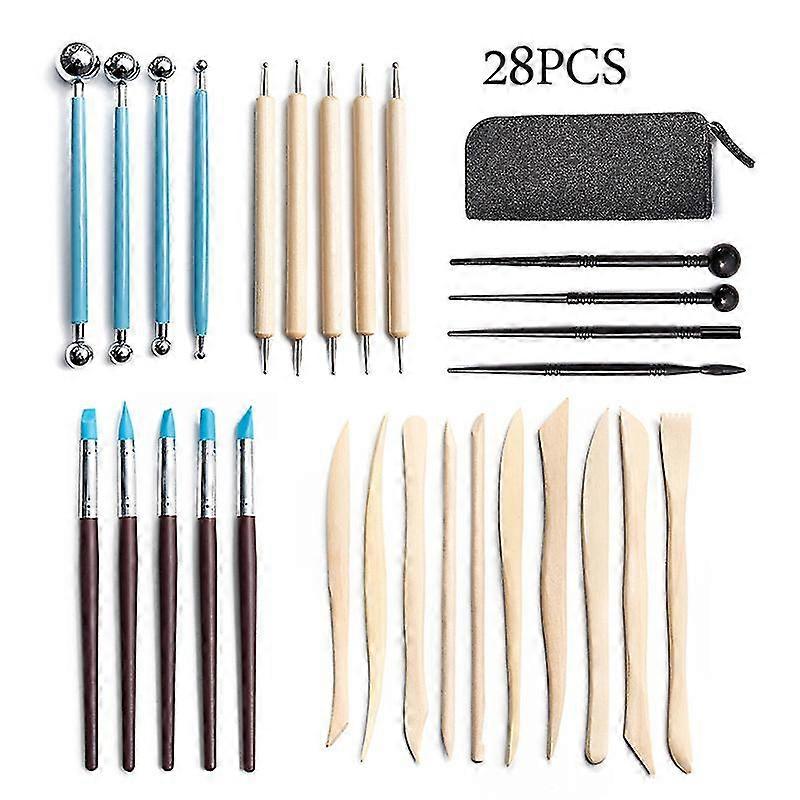 Pottery Tools 28 Piece Set Carving Knife