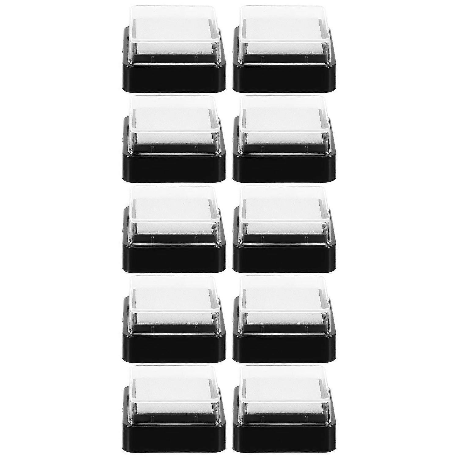 10 قطع من وسادات الحبر الفارغة، وسادات الحبر الفارغة بدون حبر، وسادات ختم الحبر DIY لإعادة تعبئة الحبر