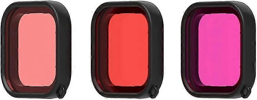 Camera Diving Filter Photography Camera Lens Cover Filter Camera Diving Filter Camera Protector (multi-color) (3pcs)