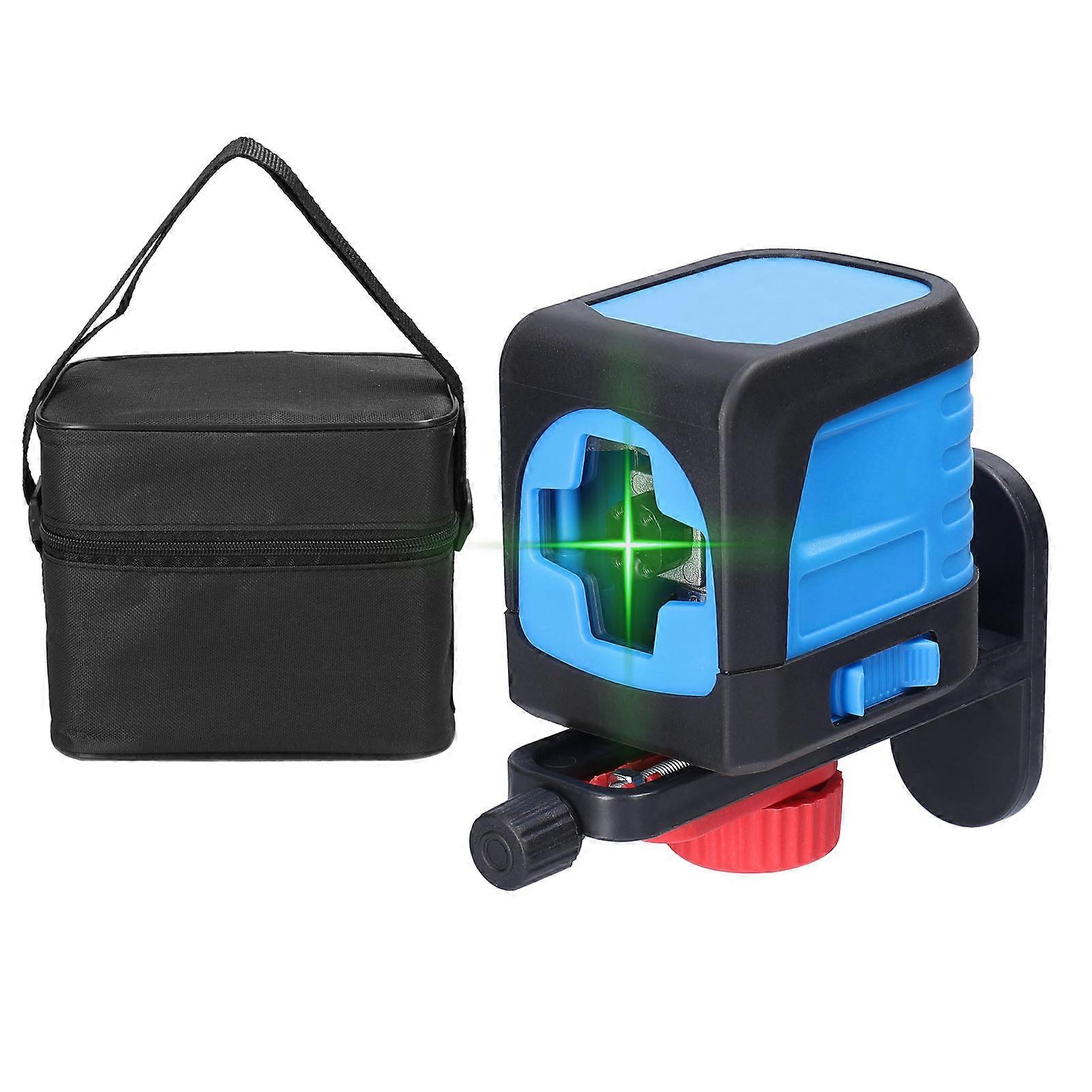 2 Green Lines Laser Level Vertical Horizontal Lines 4 Self-leveling Leveling Tool for Ceramic Tile Laying Door Window Partition