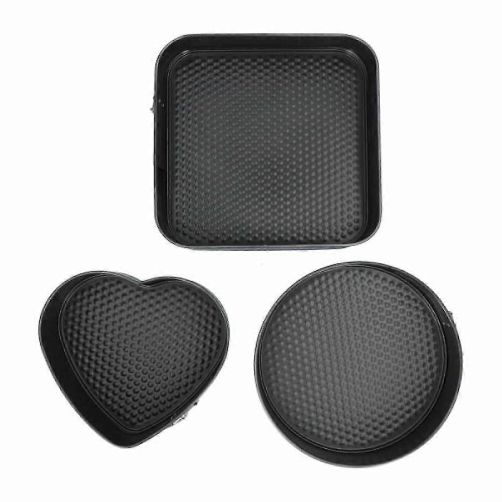 Baking molds in different shapes - 3 springform pans Black
