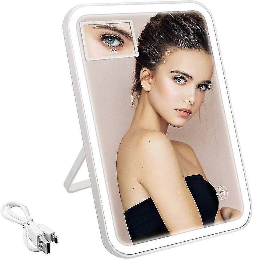 Makeup Mirror With Light And 5x Magnifying Mirror