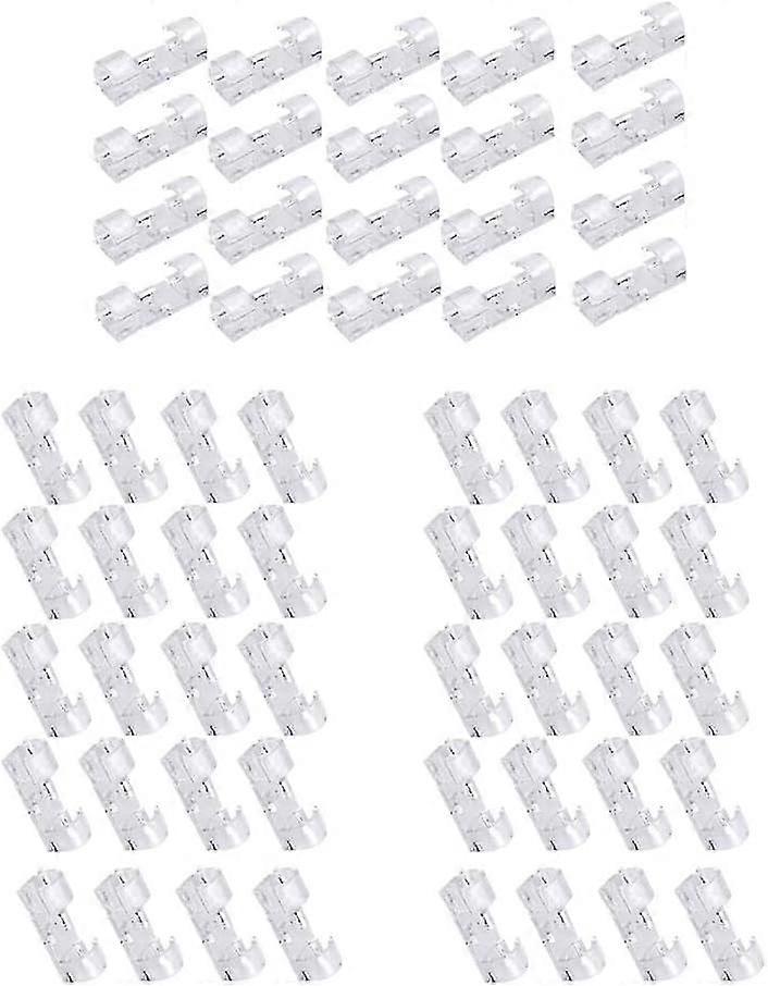 60 Pcs Self Adhesive Cable Clips, Adhesive Adjustable Cable Clips, Adhesive Wire Storage Clips - Transparent