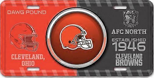 克利夫兰布朗队 NFL 靶心车牌