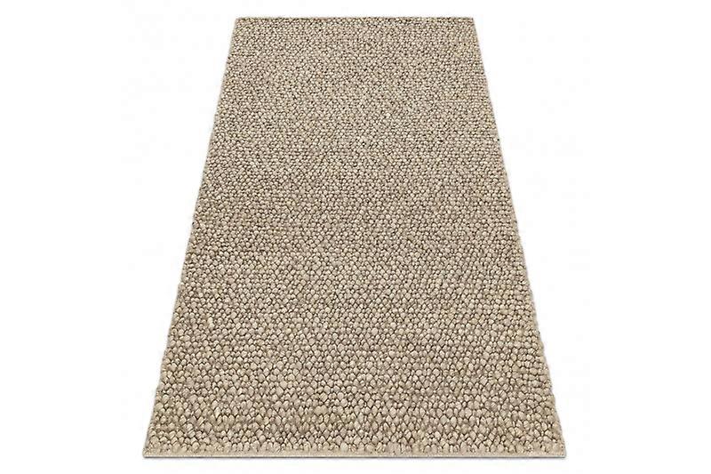 Wool carpet TAHAR 99005C beige - HAND-WOVEN loop, uniform