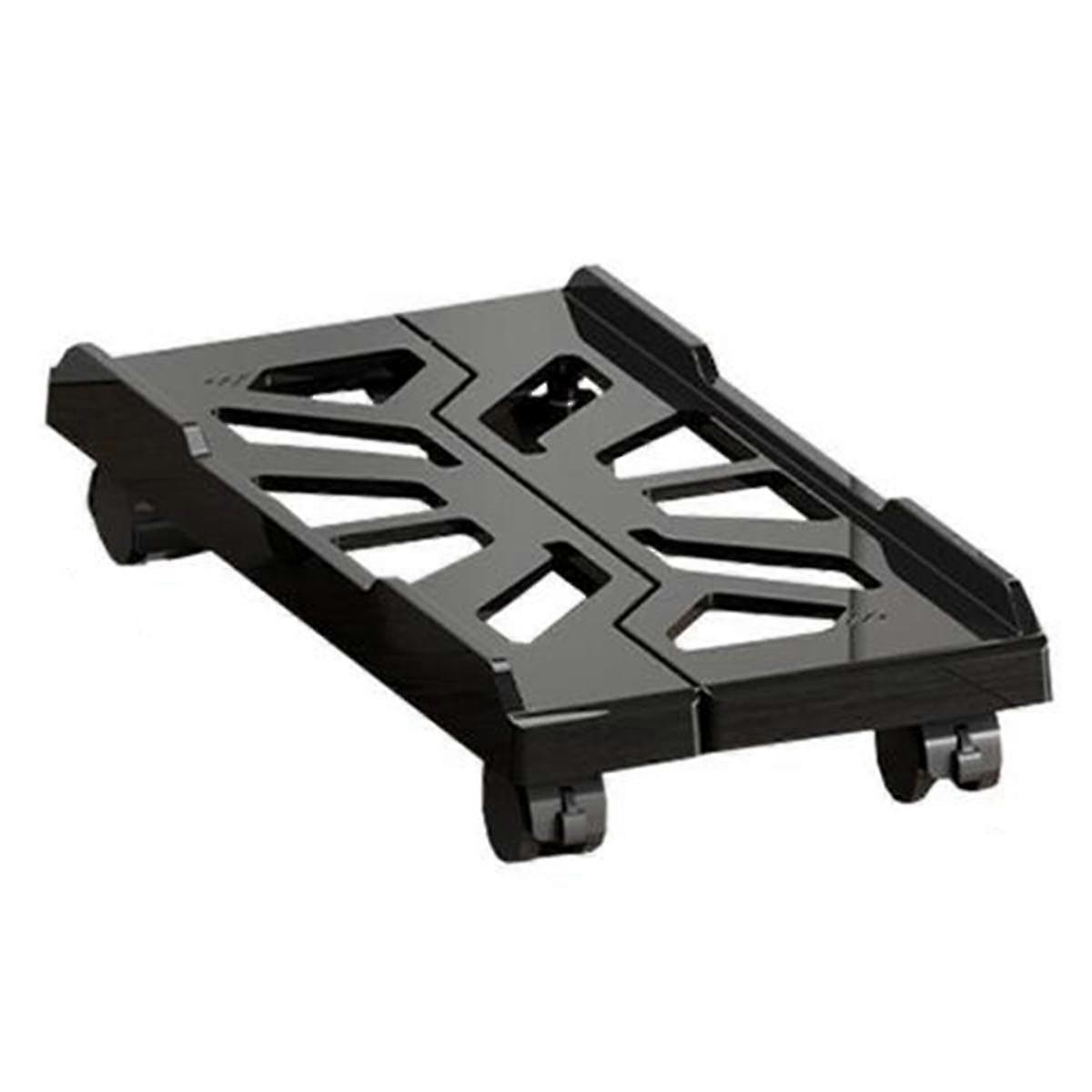 Computer Tower Stand Adjustable Mobile Cpu Stand Cpu Holder Pc Tower Stand With Rolling Caster Wheels Riser Stand Black