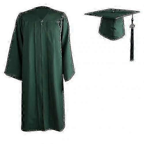 2022 Erwachsene Reißverschluss Universität Akademische Abschlusskleid Robe Mörtelbrettmütze