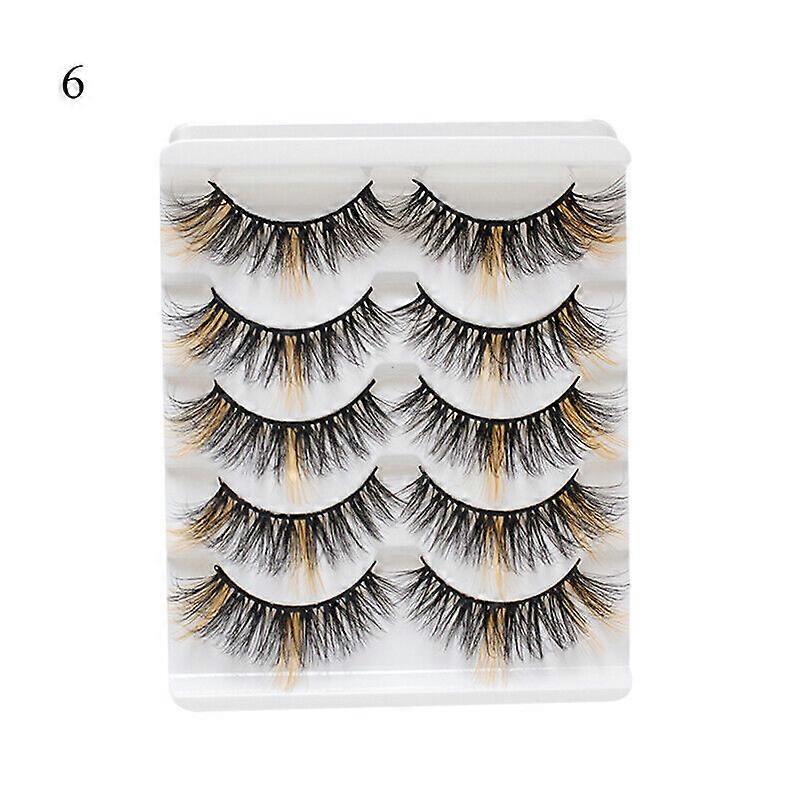DD Curl Mix Colored False Eyelashes Russian Volumes Lash Extension Fluffy Beauty