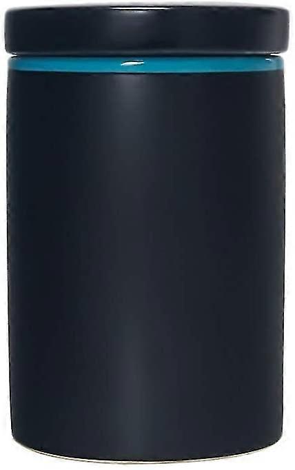 1000ml Ceramic Food Storage Container With Airtight Lid For Serving Oatmeal, Chocolate, Cookies, , Tea And More, /Black, 1000ml
