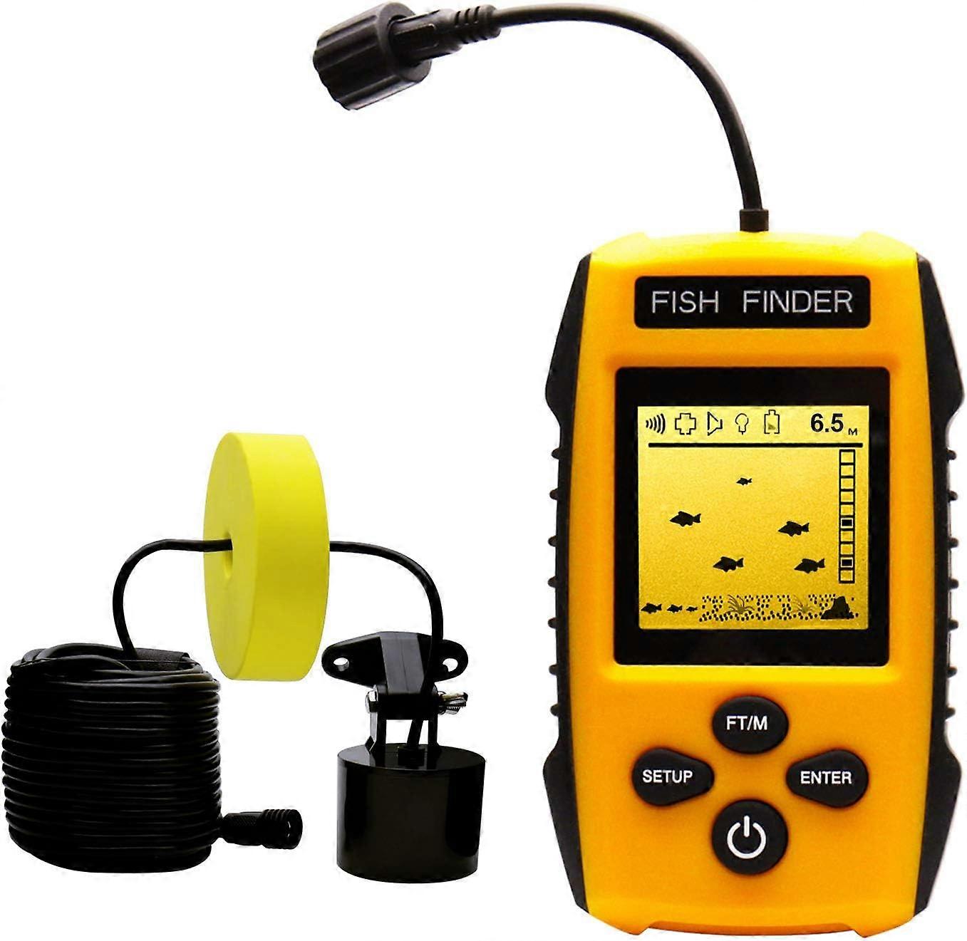 Handheld Fish Finder Portable Fishing Kayak Fishfinder Fish Depth Finder Fishing Gear