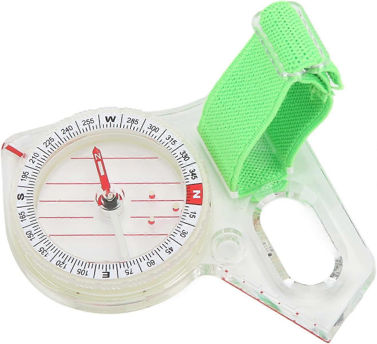 bonne boussole de doigt Mini boussole de pouce avec point lumineux pour la course d’orientation d’aventure Formation de base de course rapide
