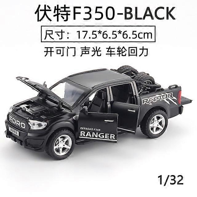 2022ダイキャスト1:32合金車モデルフォードF350ラプターオフロード車子供のためのおもちゃ引き戻し男の子クリスマス誕生日プレゼント