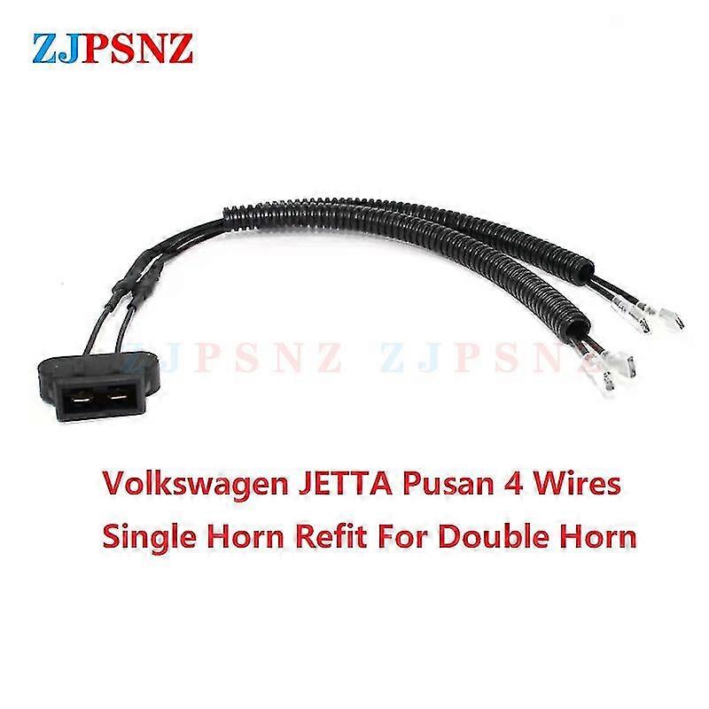 Auto Horn Plug 4 Wires Corrugated Tube S Horn Socket Convers Plug Car Sers Single Horn Refit Double Horn