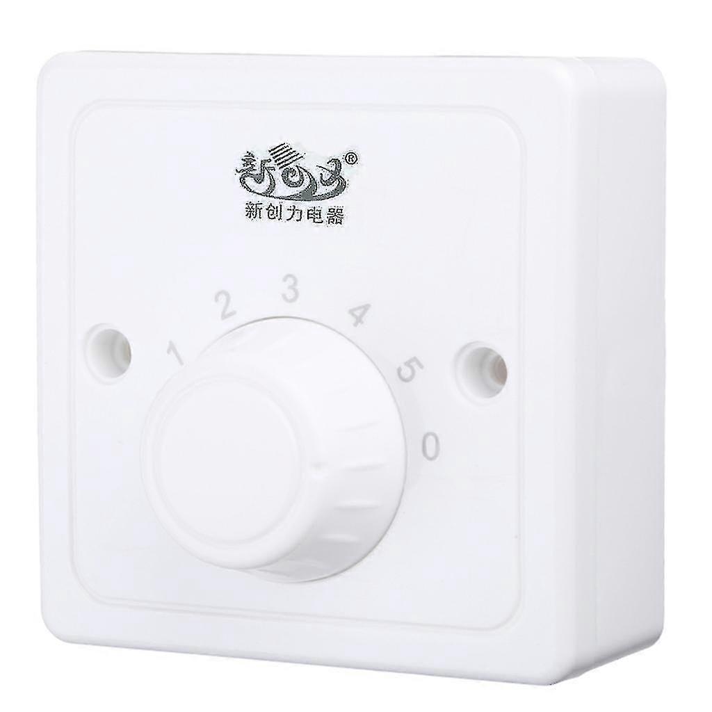 5 Gear Fan Speed Control Switch Dial Control Knob Variable Rotary Wall Switch-AM