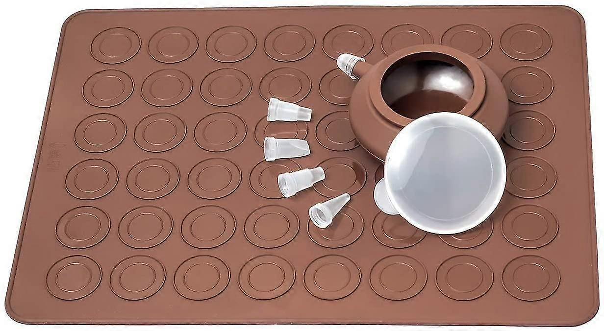 作るセット- 48容量マカロンシリコーンベーキングマット型