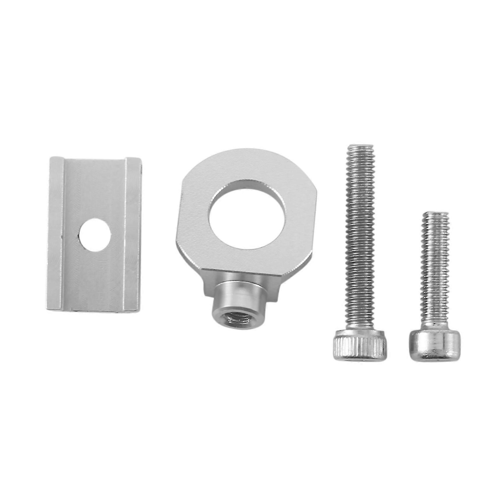 Bike Chain Tensioner Adjuster Aluminum Alloy Bicycle Fastener Bolt Single Speed Bicycle Bolt Screw For Fixie Bike Silver