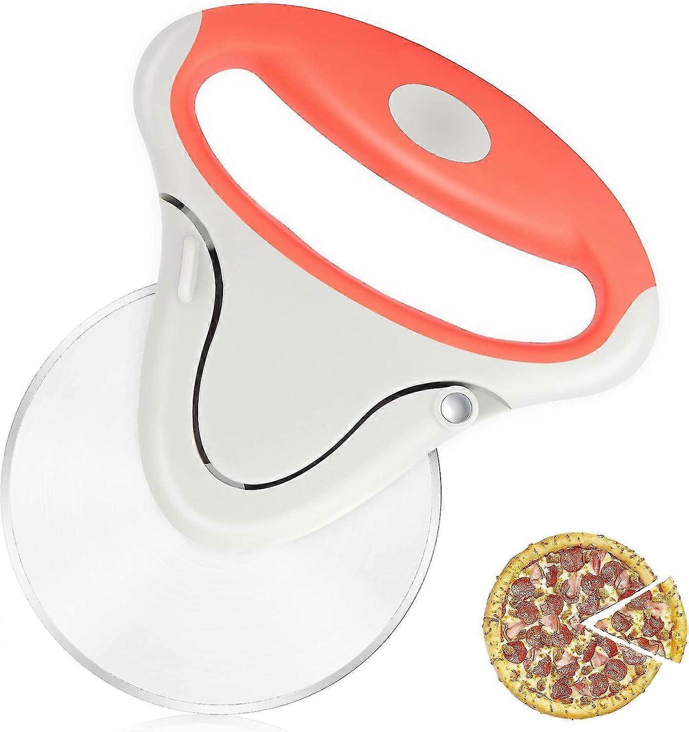 Pizza Cutter Wheel - Sharp Blade Pizza Slicer And Ergonomic Detachable Handle, Stainless Steel Pizza Wheel & Dishwasher Safe