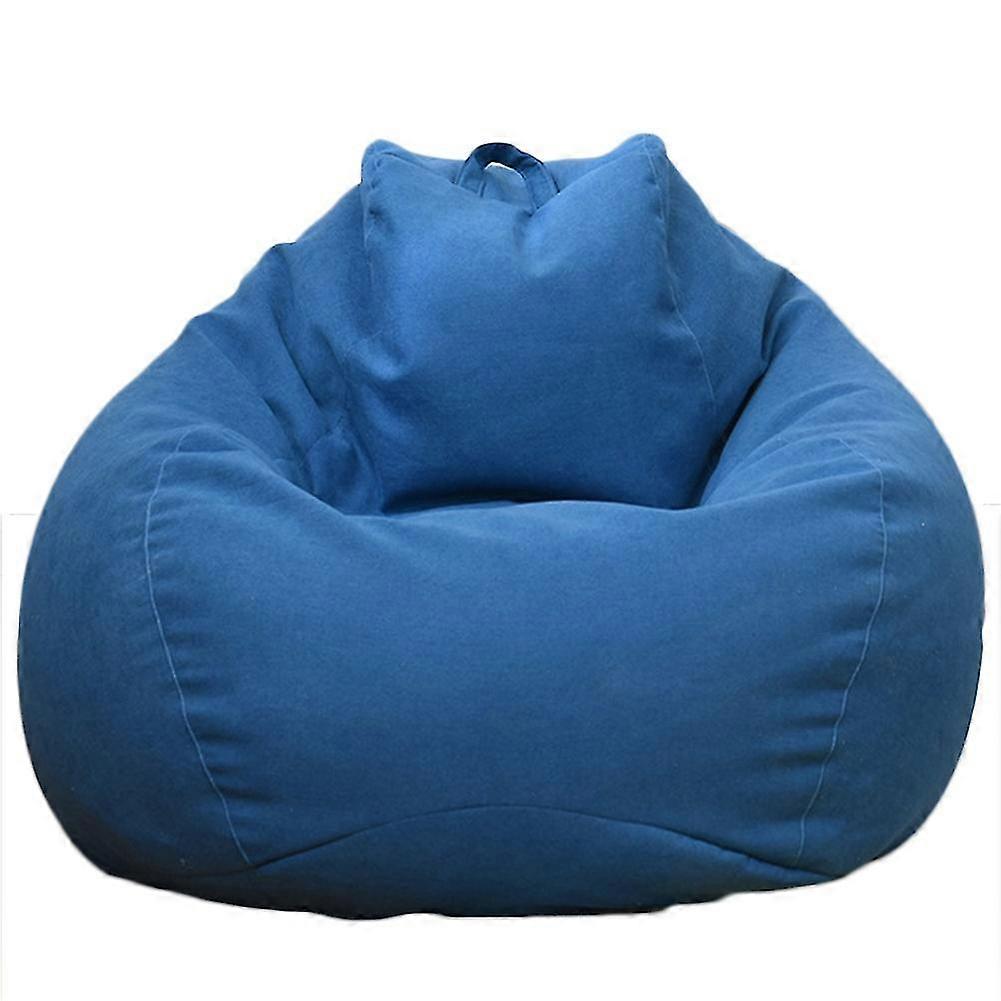 Solid Color Cloth Lazy Lounger Bean Bag Sack Chair Sofa Dust Cover Decoration-ZZY